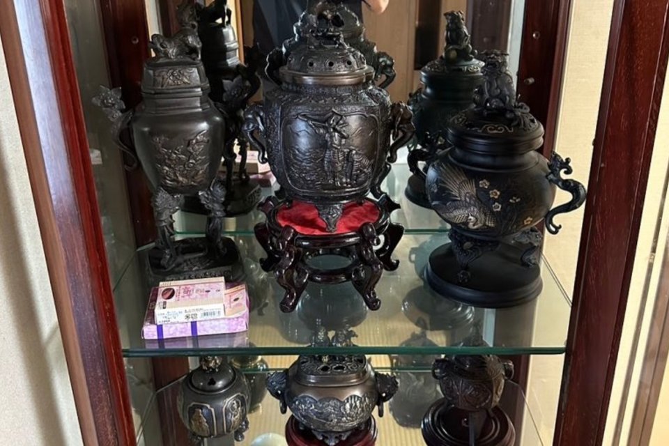 倉敷市沖新町：中国美術,銅器,香炉,置物など多数を出張査定,買取しました。の画像