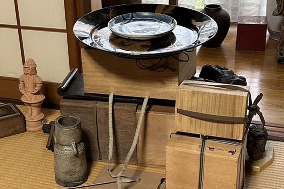 玉野市築港:煎茶器,花瓶,皿,備前焼など多数を出張査定,買取(訪問)しました。の画像