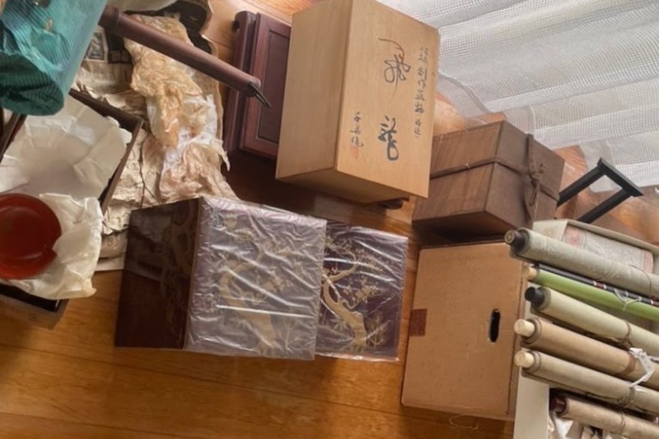 岡山市北区足守:備前焼,壺,茶碗,皿,掛軸,漆器,重箱,碗など多数を出張査定,買取(訪問)しました。の画像