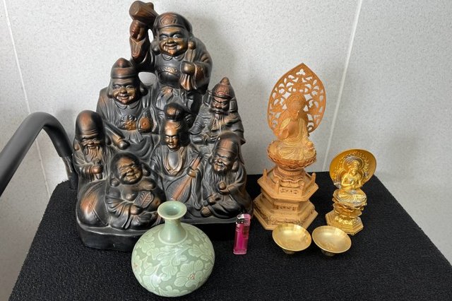 岡山市中区平井:木彫り,仏像,置物,花瓶,工芸品など多数を店頭査定,買取（持ち込み）しました。の画像