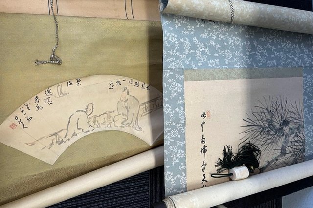 倉敷市新田:掛軸など多数を店頭査定,買取(持ち込み)させて頂きました。の画像