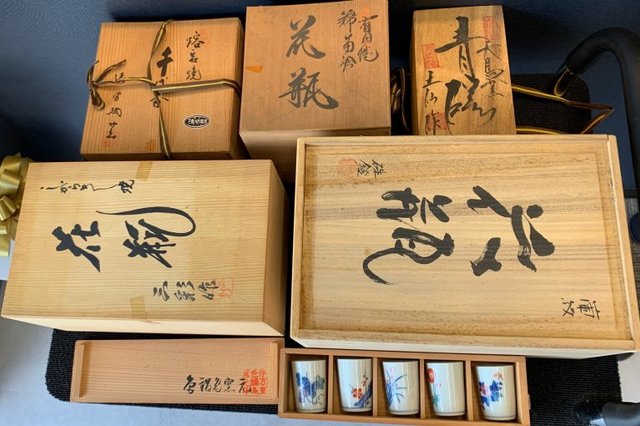 倉敷市帯江:備前焼,花瓶,茶器,湯呑,茶器,有田焼,久谷焼,信楽焼,皿,酒器,工芸品など多数を店頭査定,買取(持ち込み)しました。の画像