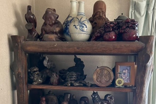 総社市富原:備前焼,花瓶,花入,湯呑,染付,絵画,置物,掛軸など多数