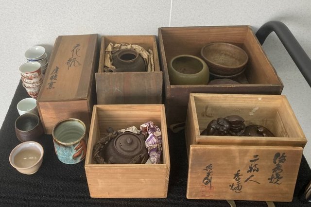 岡山市北区吉備津:備前焼,煎茶器,宝瓶,急須,茶碗,花瓶,置物,盃,湯呑