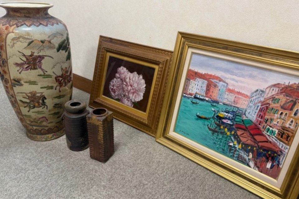 倉敷市連島町:備前焼,花瓶,絵画,油絵,壷など多数を出張査定,買取（訪問）しました。の画像