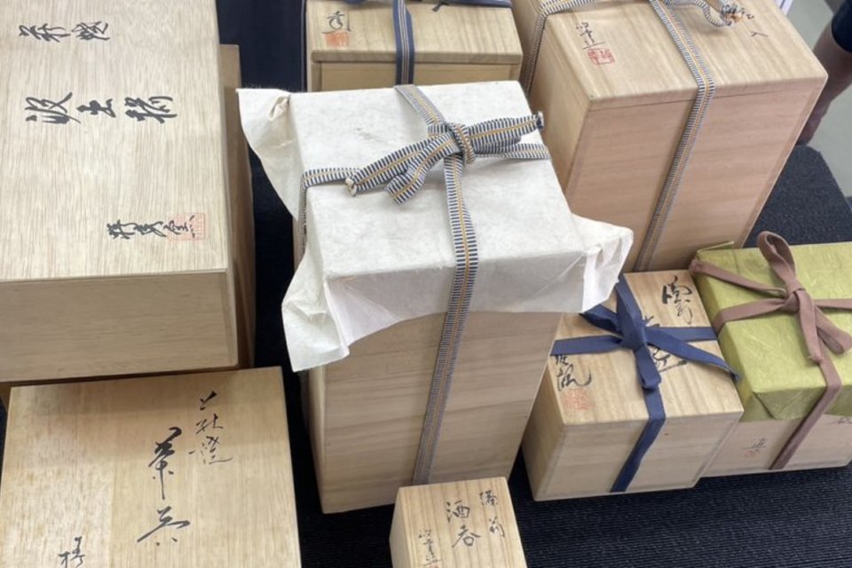 岡山市中区藤崎:備前焼,煎茶器,花瓶,徳利,水指,置物,抹茶碗など多数を店頭査定,買取（持ち込み）しました。の画像