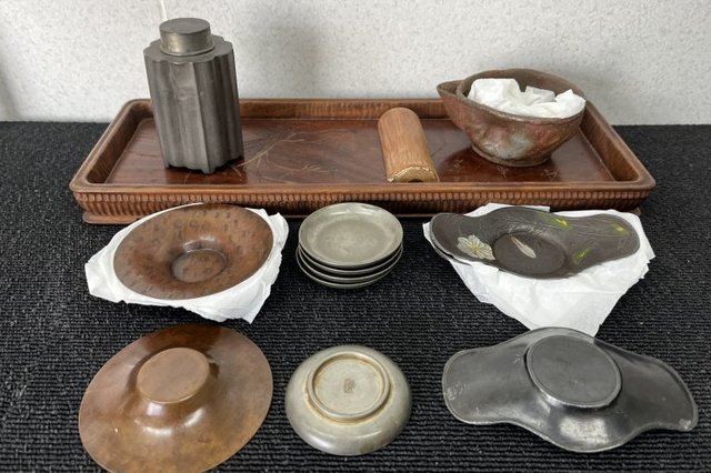 岡山市北区一宮:煎茶器,茶入,茶托,茶碗,急須など多数を店頭査定,買取(持ち込み)しました。の画像