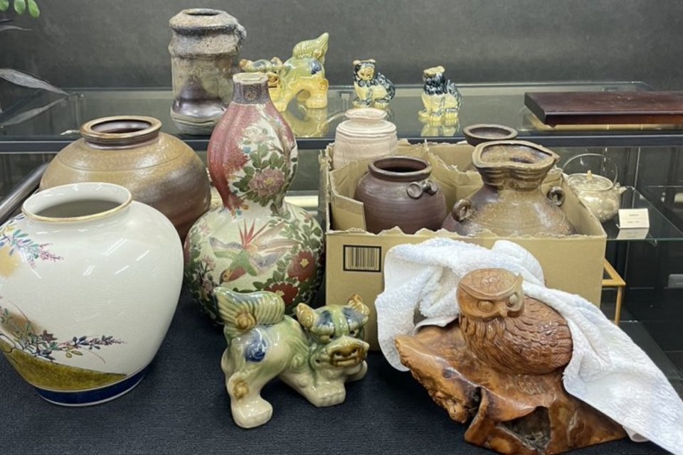 瀬戸内市牛窓町鹿忍:備前焼,獅子,壺,花器などを店頭査定,買取(持ち込み)させて頂きました。の画像