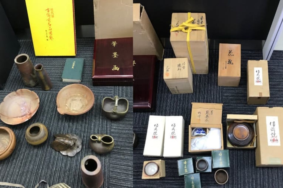 【倉敷市：蔵の美本店】備前焼、酒器、徳利、盃、鉢、皿、茶碗など多数を店頭査定、買取（持ち込み）しましたの画像