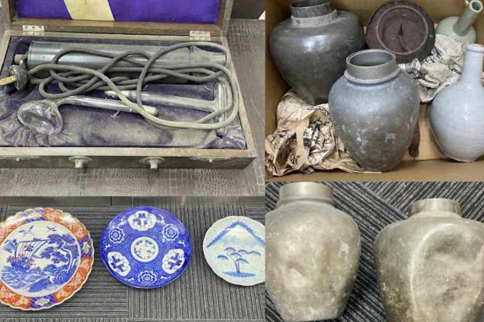 蔵の美本店で倉敷市玉島在住のお客様より大皿、茶器、酒器、工芸品を持ち込み査定｜蔵の美の画像