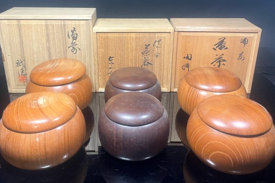 岡山県倉敷市中庄のお客様より備前焼,煎茶道具,茶碗,宝瓶,碁石,出張買取しました。の画像