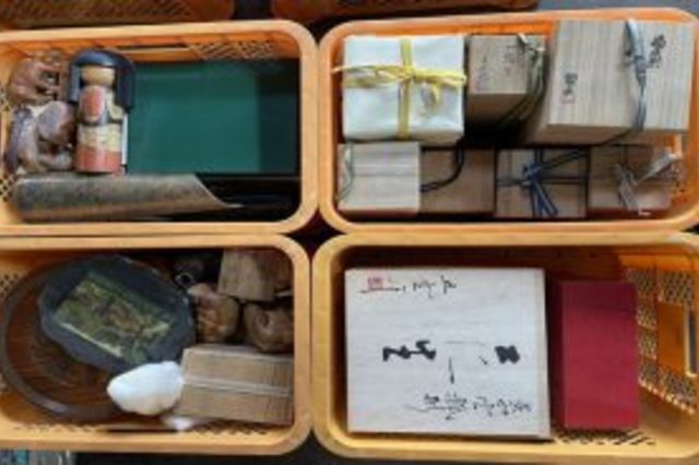 笠岡市西大島:備前焼,木彫り,萩焼,置物,香炉,花瓶など多数を出張査定、買取させて頂きました。の画像