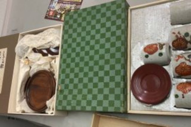 岡山市中区藤崎:茶器,湯呑み,茶托,菓子盆などを店頭査定,買取しました。の画像