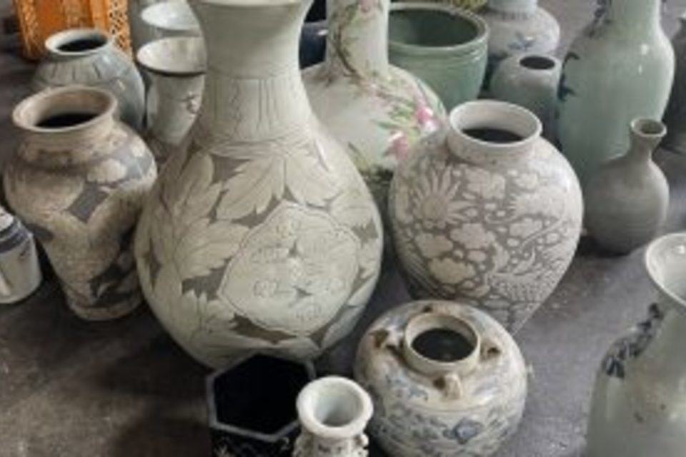 倉敷市玉島:中国美術,壺,花器など多数を出張査定,買取しました。の画像