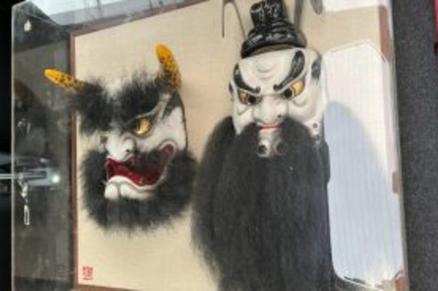 岡山市北区久米:神楽面,工芸品,置物など多数を店頭査定,買取しました。の画像