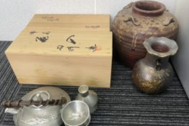 備前焼花瓶台